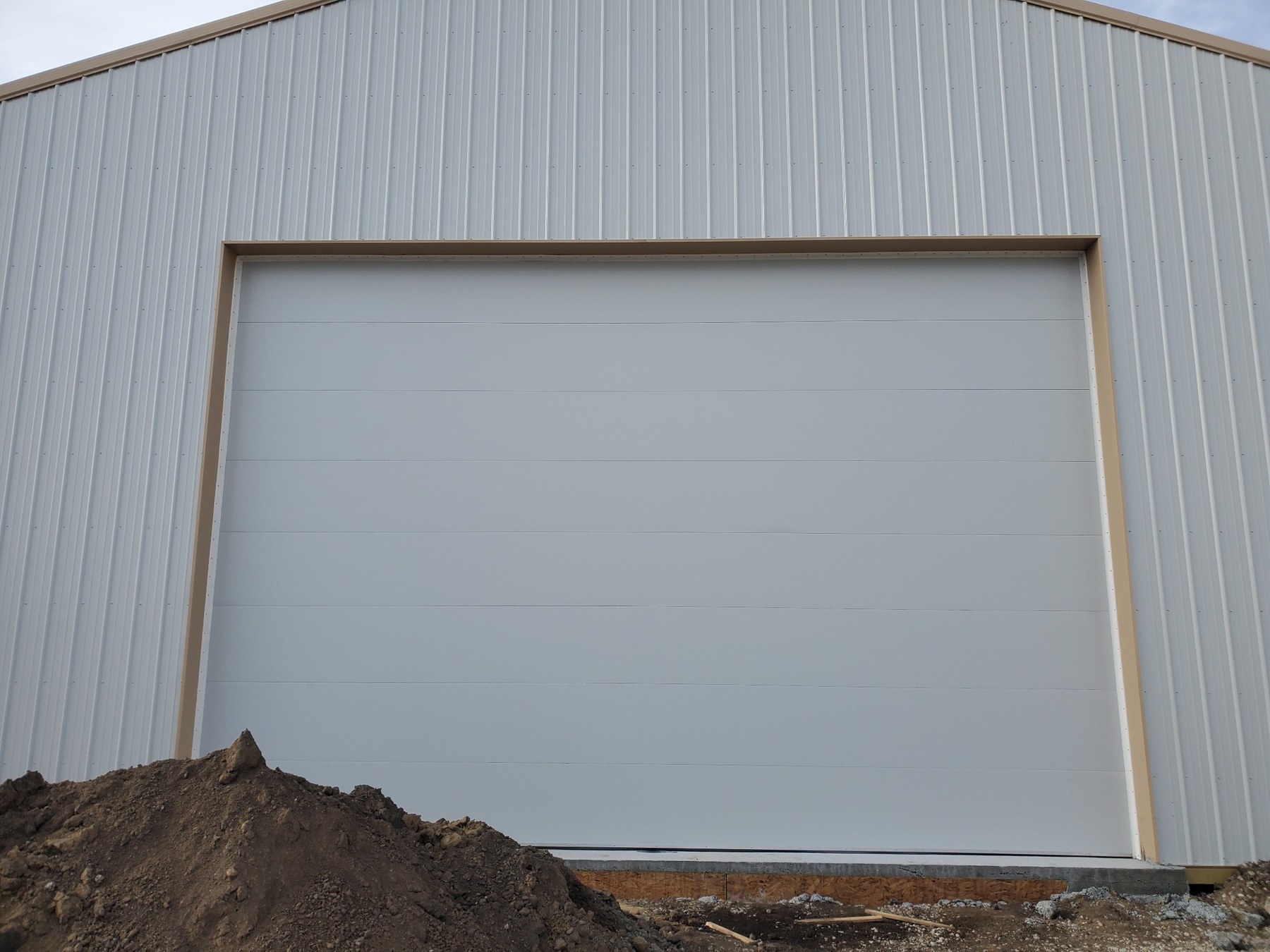 Commercial overhead doors on a large facility